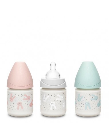 Biberón Premium de vidrio 120ml con...