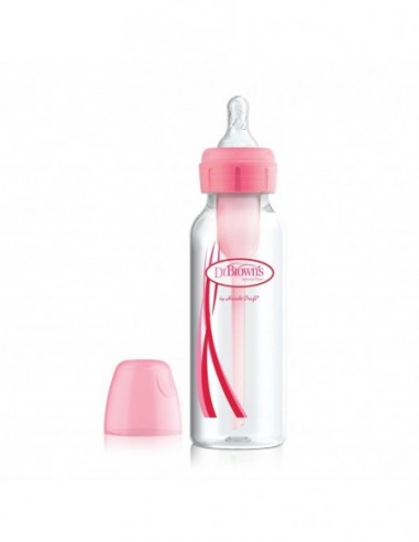 BIBERON DR BROWN´S NATURAL FLOW ROSA...