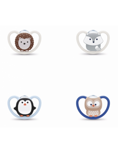 CHUPETE SILICONA NUK SPACE 0-6 M 1 U